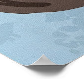 Charmante Schattigee grijze kat met een kamilleblo Poster (Hoek)