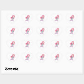 Charmante Schattigee pastel zeemeermin Hart Sticker (Vel)