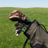 Charmante Schattigee Tortoiseshell Kat Vibrant Bor Golfheadcover (Insitu)