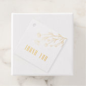 Charmante sjabloon bloemrijke elegante script foli bedankjes labels (Met doos)