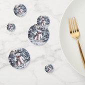 Charmante sneeuwman Waterverf winterbos Confetti (Groep)