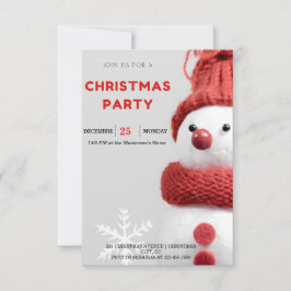 Charmante Snowman Kerstfeest Uitnodigingen