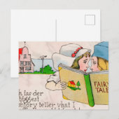Charmante sprookje illustratie: briefkaart (Voorkant / Achterkant)