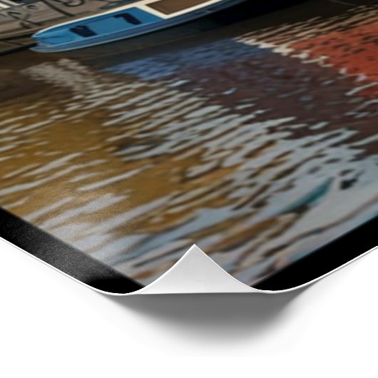 Charmante stad van Amsterdam Perfect Poster (Hoek)