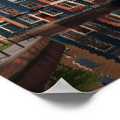 Charmante stad van Amsterdam Poster (Hoek)