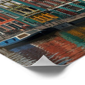 Charmante stad van Amsterdam Poster (Hoek)