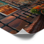 Charmante stad van Amsterdam Poster (Hoek)