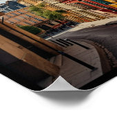 Charmante stad van Parijs Poster (Hoek)