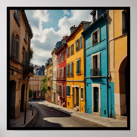 Charmante stad van Parijs Poster (Voorkant)