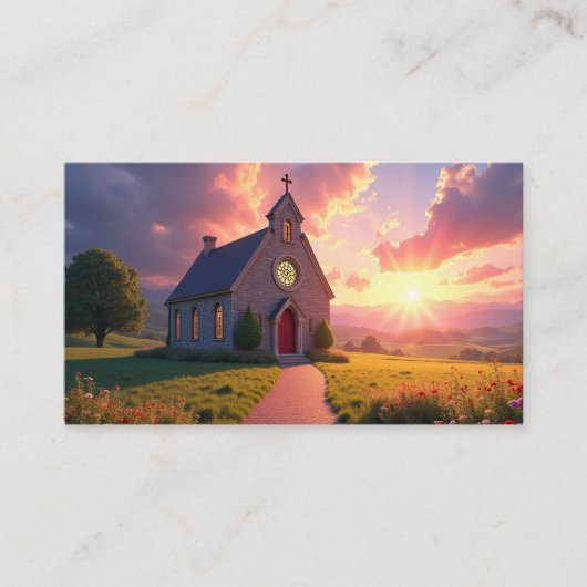 Charmante stenen kerk in Mountain Meadow Visitekaartje (Voorkant)