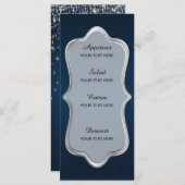 Charmante ster geslagen bruiloft menu (Voorkant / Achterkant)