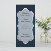 Charmante ster geslagen bruiloft menu (Staand voorkant)