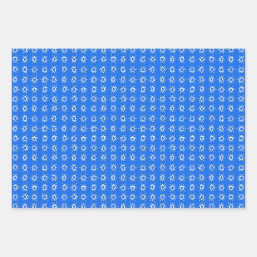 Charmante ster van David Joodse Bar Mitzvah Hannuk Inpakpapier Vel (Voorkant)
