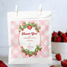 Charmante Strawberry Roze Baby shower Favoriet Bag Bedankzakje