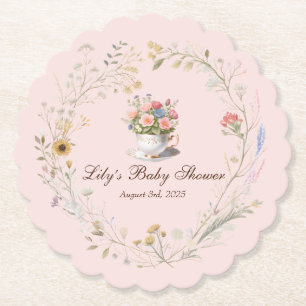 Charmante Tea Party Baby shower Teacup Onderzetter
