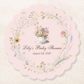 Charmante Tea Party Baby shower Teacup Onderzetter