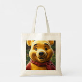 Charmante teddybeer Canvas tas (Achterkant)