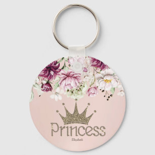 Charmante Tiara, Prinses, Bloemensleutelhanger Sleutelhanger