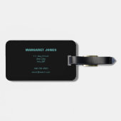 Charmante Tortelduifjes in pastels. Gepersonalisee Bagagelabel (Achterkant horizontaal)