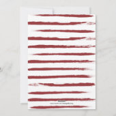 Charmante trendy Joy Deep Red vakantiefoto Feestdagenkaart (Achterkant)