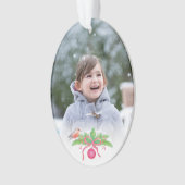 Charmante trendy Waterverf vakantiefoto Ornament (voorkant)