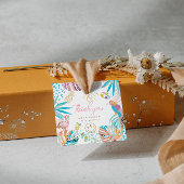 Charmante tropische partij bedankjes labels