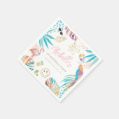 Charmante tropische thema verjaardag servet (Hoek)