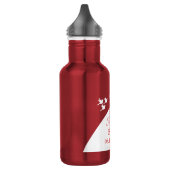 Charmante trouwjurk rood en wit waterfles  (Links)