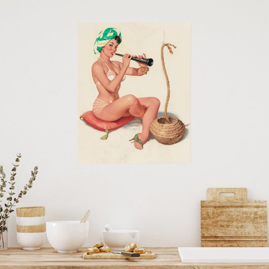 Charmante truc Magic Pin Up Poster (Keuken)