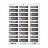 Charmante tuin bloemenkrans Adresetiketten Etiket (Full Sheet)