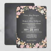 Charmante tuin Bloemenkrans II bruiloft Kaart (Voorkant / Achterkant)