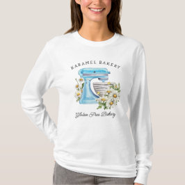 Charmante turquoise mixer met madeliefjes t-shirt