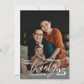 Charmante Twenty Gelukkig Nieuwjaar Fotokaart Feestdagenkaart (Voorkant)