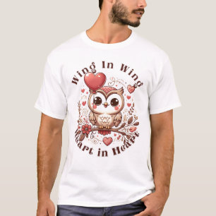 Charmante Uil Liefde Ballon T-shirt