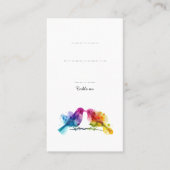 Charmante unieke Rainbow Lovebirds Plaatskaartje (Voorkant)