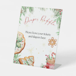 Charmante Vakantie Luier Raffle Reclamebord Met Voetstuk