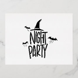 Charmante vakantie-uitnodigingen voor feestelijke  folie uitnodiging briefkaart