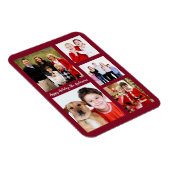 Charmante vakantiefamilie fotocollage monogram magneet (Rechterzijde)