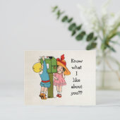 charmante valentijn feestdagenkaart (Staand voorkant)