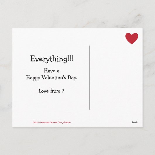  charmante valentijn feestdagenkaart (Achterkant)