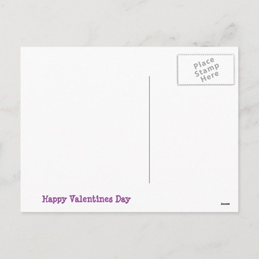 Charmante Valentijnsdag Mailbox Briefkaart (Achterkant)