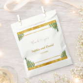 Charmante varen laat gouden folie bruiloft op maat bedankzakje (Geknipt)