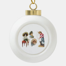 Charmante Victoriaans kinderen en hondencollage