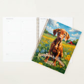 Charmante Vizsla Puppy, op Natuur geïnspireerd Planner (Display)