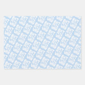 Charmante vleermuis Mitzvah Handlettering Joods Bl Inpakpapier Vel (Voorkant)