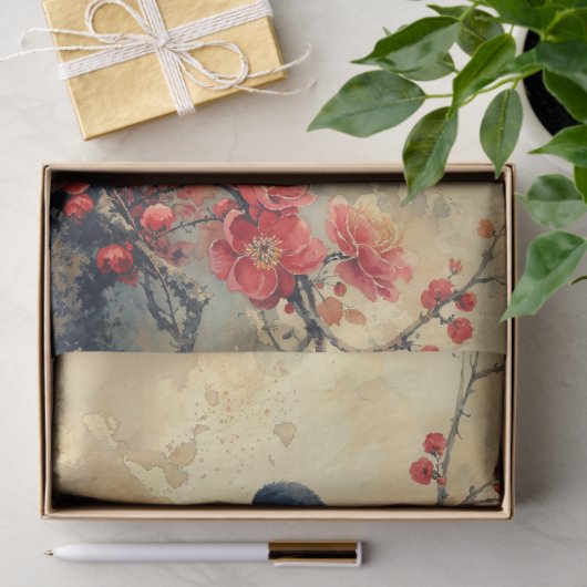  Charmante Vogels in Blossom Tissuepapier (Geschenk)