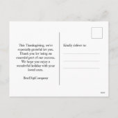 Charmante volkskunst Turkije & pompoen Thanksgivin Feestdagenkaart (Achterkant)