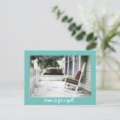 Charmante voordeur  Housewarming Briefkaart (Staand voorkant)