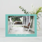 Charmante voordeur  Housewarming Kaart (Staand voorkant)