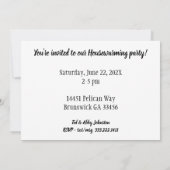 Charmante voordeur  Housewarming Kaart (Achterkant)